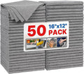 FIXSMITH Grey Microfiber Cleaning Cloth, Reusable Shop Towels, Microfiber Towels by FIXSMITH