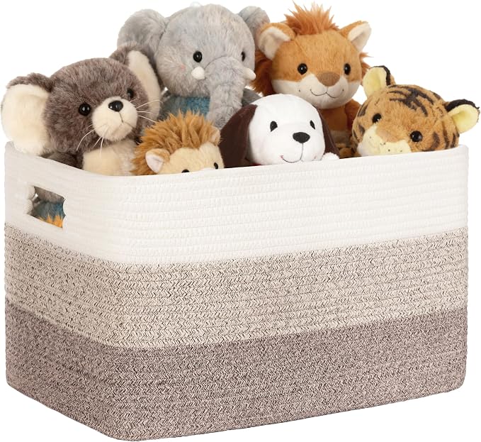 60L Woven Laundry Basket Hamper by SunNewt