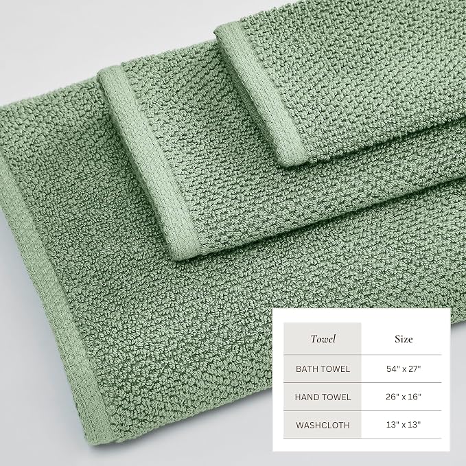 Great Bay Home 100% Cotton 6 Piece Towel Set - Image 4
