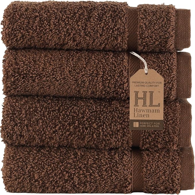 Washcloth Linen Set Premium Original Turkish Cotton, Hotel Quality by HawmamLinen