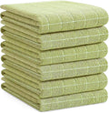 Homaxy 100% Cotton Terry Kitchen Towels, Large 6 Pack, Sage Green by Homaxy