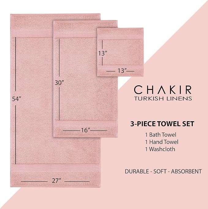 Chakir Turkish Linens 100% Cotton Personalized 3-Piece Set, Oeko-Tex Certified: - Image 6