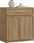 SICOTAS Buffet Cabinet with Storage Accent Storage Cabinet with Doors and Shelves 30" Modern Farmhouse Sideboard Credenza Buffet Table Coffee Bar for Living Room Kitchen Dining Room Entryway Hallway