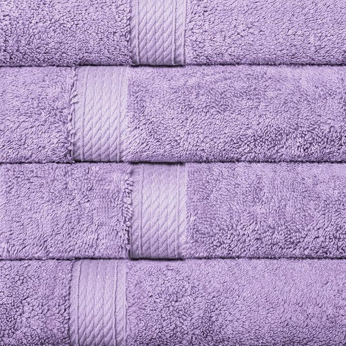 SUPERIOR Egyptian Cotton Plush & Absorbent, Hand Towel Set of 4, Soft Luxury - Image 4