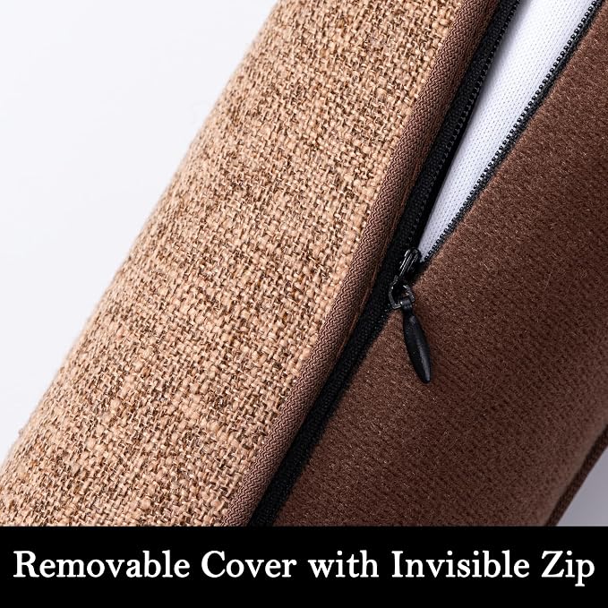 Sunolga Linen Door Draft Stopper, Removable Washable Cover, Blocks Hot and Cold - Image 3