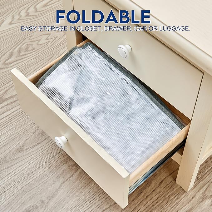 80L Clear Large Storage Bag for Clothes Comforters Blankets Pillows Bedding | - Image 7