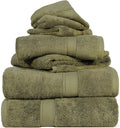 Superior Egyptian Cotton Ultra Plush & Absorbent, 6 Piece Set, Forest Green | by SUPERIOR