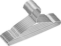 Baby Hangers, 50 Pack Stainless Steel 12.6 Inch Heavy Duty Non-Slip Space by Fayleeko