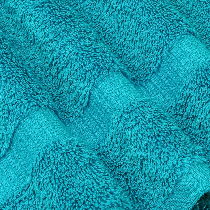 Chakir Turkish Linens 100% Cotton 4-Pack Bath Towels 27x54, Aqua | Premium - Image 5