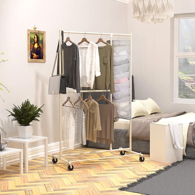Simple Houseware 24-Pocket Double-Sided Hanging Closet Organizer | 1 Pack - Image 4