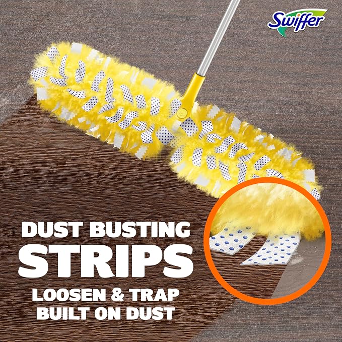 Swiffer Duster Kit with 6 ft Super Extendable Handle, Heavy Duty Starter Kit - Image 8