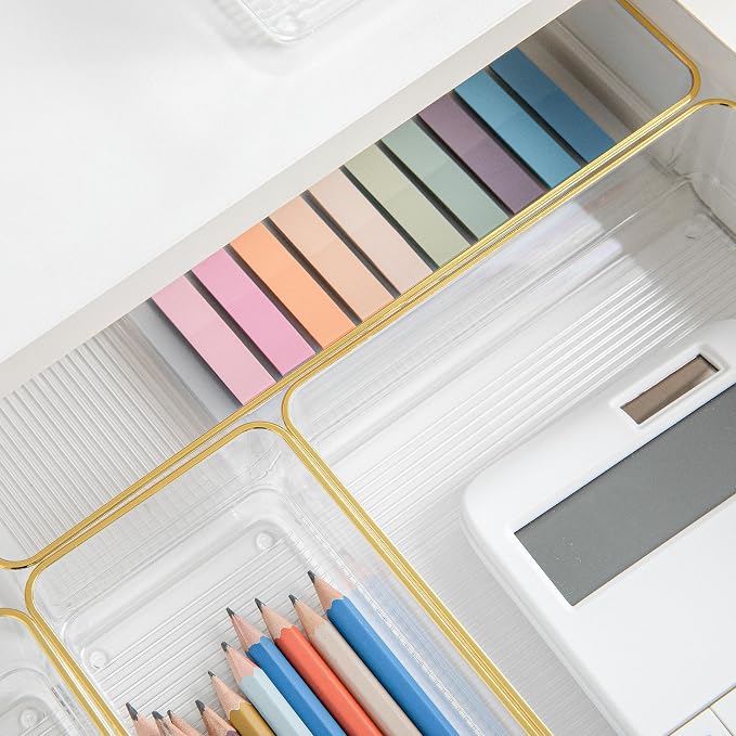 Martha Stewart Kerry Stackable Desk Drawer Organizers - Image 6