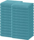 Homaxy 100% Cotton Waffle Weave Kitchen Dish Towels 24-Pack, Lake Blue | 13 x by Homaxy