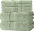 White Classic Luxury Bath Towel Set of 8 Pieces by WhiteClassic