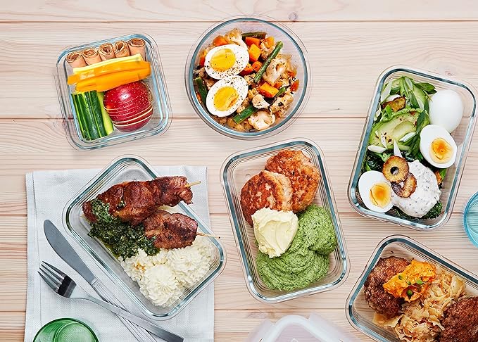 M MCIRCO 30 Piece Extra Large Glass Food Storage Containers - Image 7