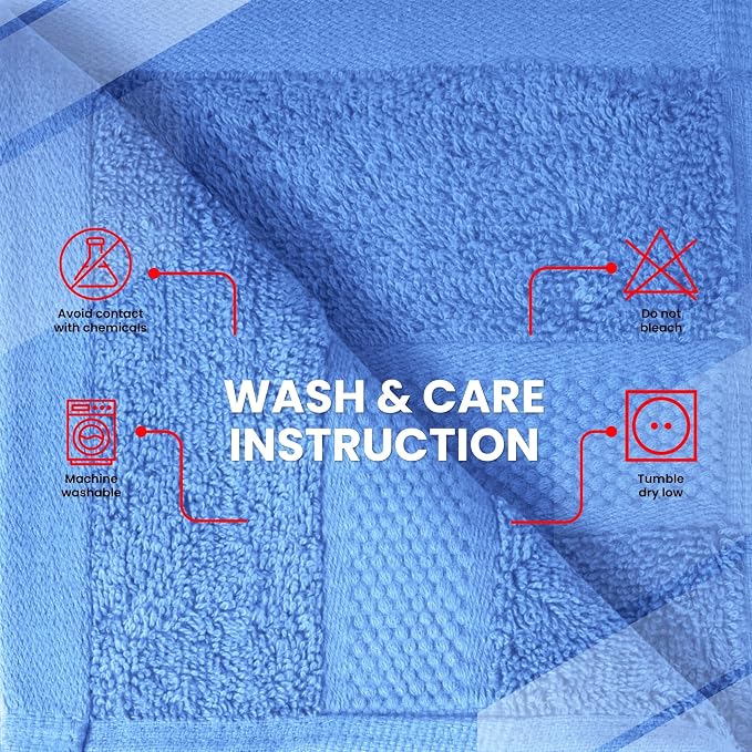 Infinitee Xclusives 100% Cotton Luxury Wash Cloths - Image 7