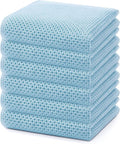 Homaxy 100% Cotton Waffle Weave Kitchen Dish Towels 6-Pack, Sky Blue | 13 x 28 by Homaxy