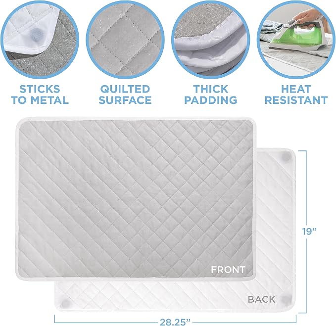 HOLDN’ STORAGE Ironing Mat, 28.25” x 19” Magnetic Laundry Pad - Image 3