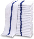 GOLD TEXTILES 12 PC New Cotton Blend White Restaurant Bar Mops Kitchen Towels by GOLDTEXTILES