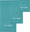 Chakir Turkish Linens 100% Cotton Personalized 3-Piece Set, Aqua | Personalized by ChakirTurkishLinens