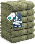 LANE LINEN Hand Towel Set 100% Cotton 6 Pack Soft Absorbent by LaneLinen