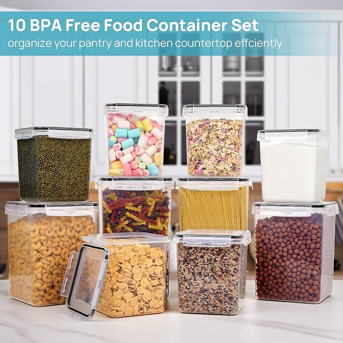 Vtopmart 10 PCS Flour and Sugar Storage Container Sets - Image 2