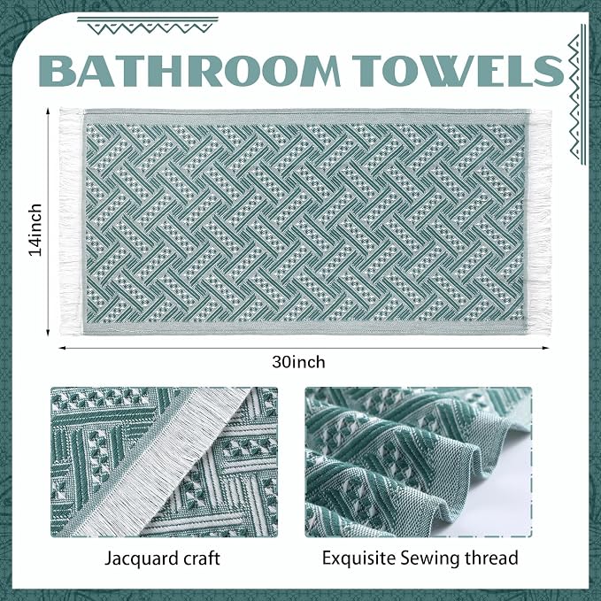 HunnmingRe 8 Pack Boho Hand Towel - Image 2