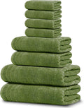 8 Piece Towel Set, 2 XL Bath, 2 Hand, 4 Washcloth, Lighter Weight, Quicker to by TensTowels