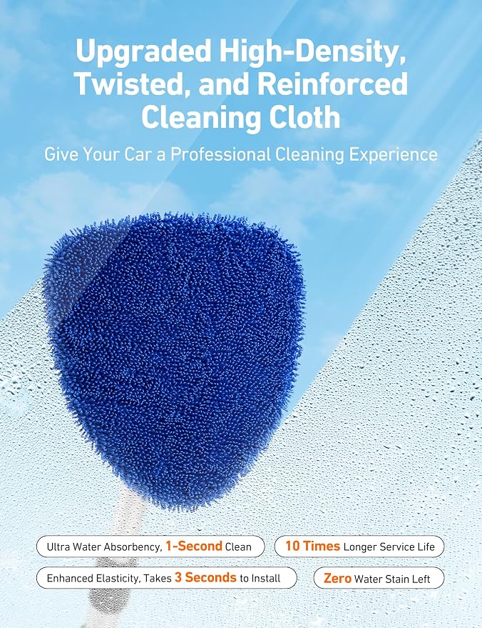 AstroAI 5pcs Windshield Cleaner Tool & Car Window Cleaning Kit | Extendable - Image 5