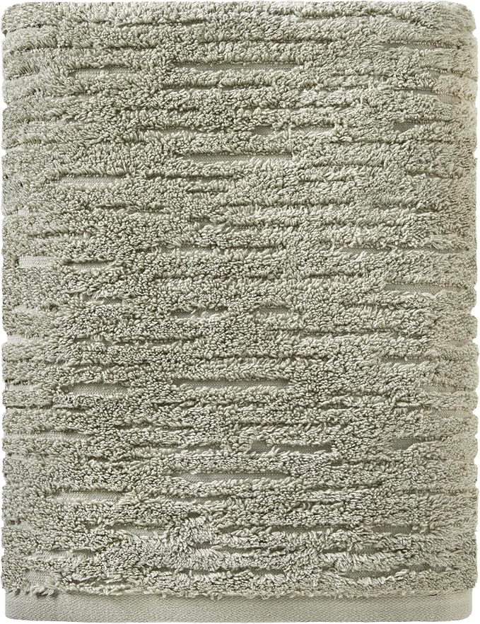 SKL Home CloudSoft Bath Towel, 100% Cotton Luxury, Sage | Premium spa-level by SKLHomebySaturdayKnightLtd