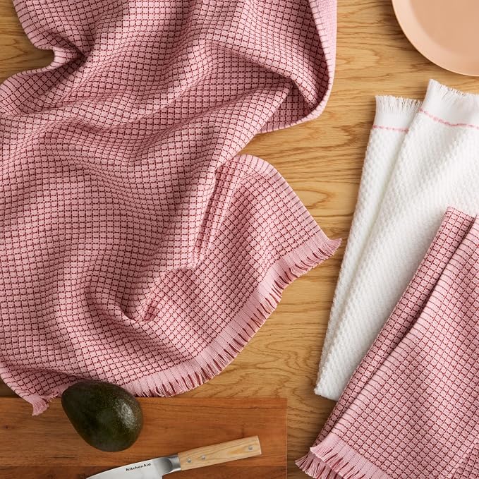 KitchenAid Gourmet Series Gridlines Kitchen Towels 3-Pack Set, 100% Cotton - Image 2