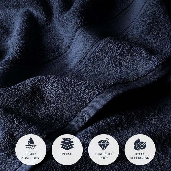 SUPERIOR Egyptian Cotton Ultra Plush & Absorbent, 3 Piece Set, Soft Luxury - Image 5
