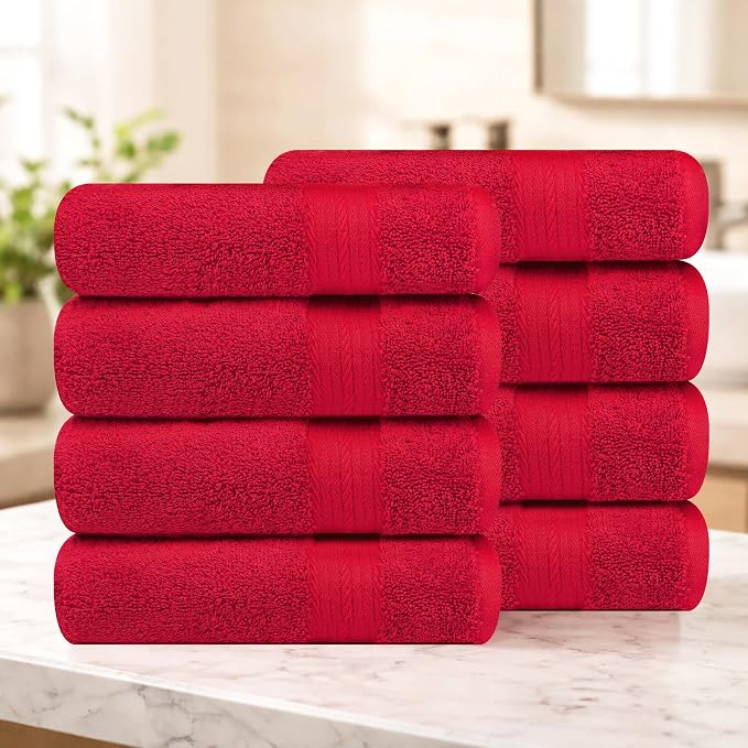100% Cotton Hand Towels 18x28 Inches, 600 GSM, Soft & Absorbent - Image 2