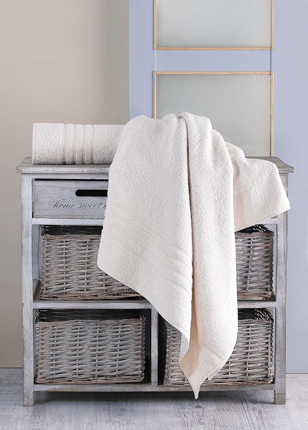 Hawmam Linen Jumbo Large Bath Sheets Towels 2 Pack Soft and Absorbent - Image 2