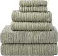 SKL Home CloudSoft Bath Towel Set, 100% Cotton Luxury, Sage | 2 Bath towels by SKLHomebySaturdayKnightLtd