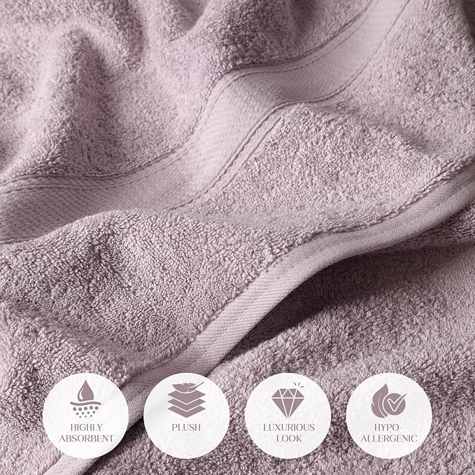 SUPERIOR Egyptian Cotton Ultra Plush & Absorbent, 12 Piece Set - Image 5