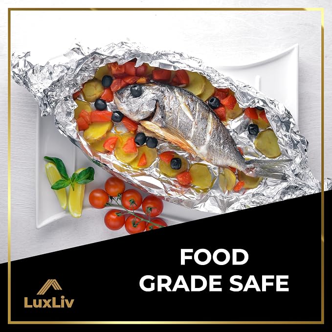Extra Wide Aluminum Foil Roll Heavy Duty – 18in x 131ft Length 20 Micron thick - Image 9