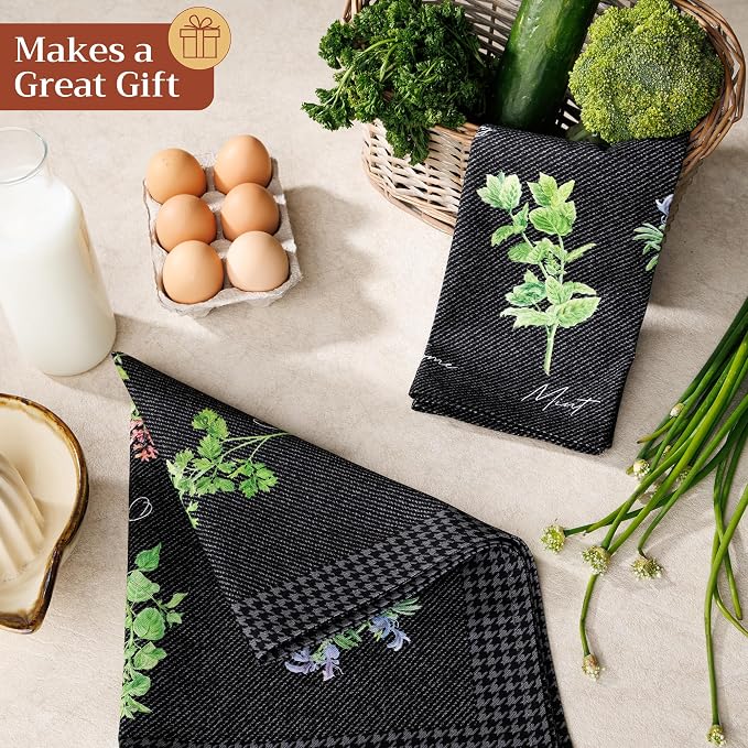 Maison d' Hermine Kitchen Towels Set of 2 Reusable 100% Cotton 27.50" x 20" - Image 6