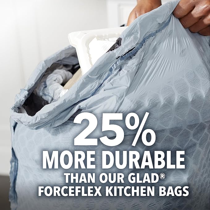 Glad Tall Kitchen Trash Bags 13 Gallon, MaxStrength Mountain Air Garbage Bags - Image 2
