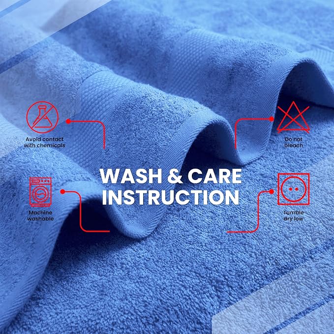 Infinitee Xclusives 100% Ring-Spun Cotton Bath Towels - Image 7