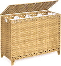 Laundry Hamper with 4 Removable Liner Bags, 176L Laundry Sorter with Lid by Hermina