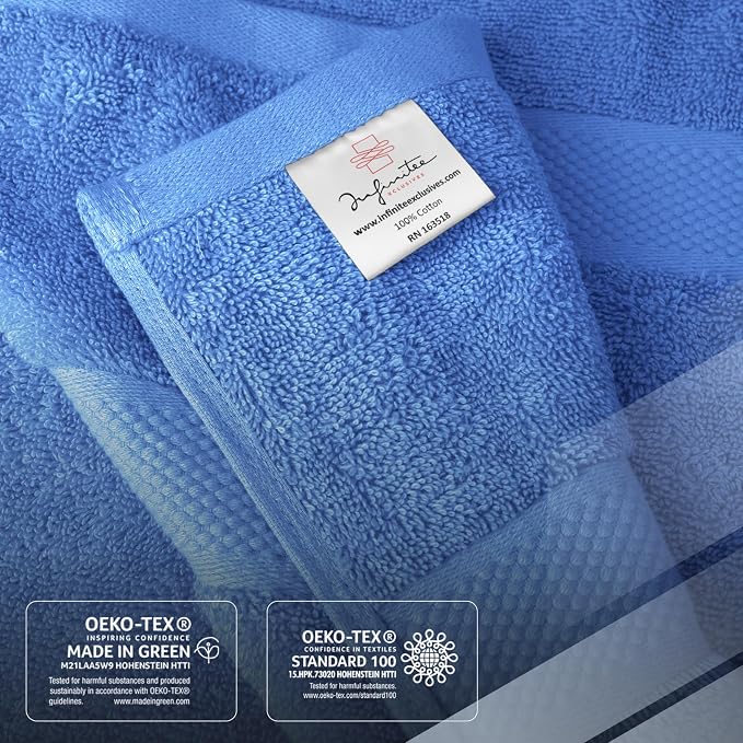Infinitee Xclusives 100% Ring-Spun Cotton Bath Towels - Image 5