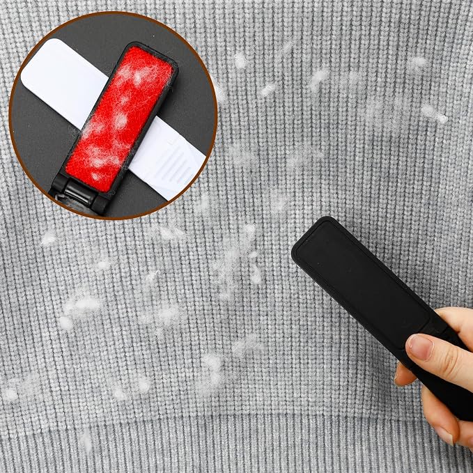 6 Pcs Foldable Lint Brush for Clothes, Portable Lint Remover Brush, Reusable - Image 6