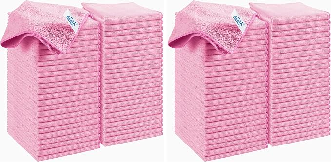 HOMEXCEL 50PK Microfiber Cleaning Cloth, Cleaning Rag by HOMEXCEL
