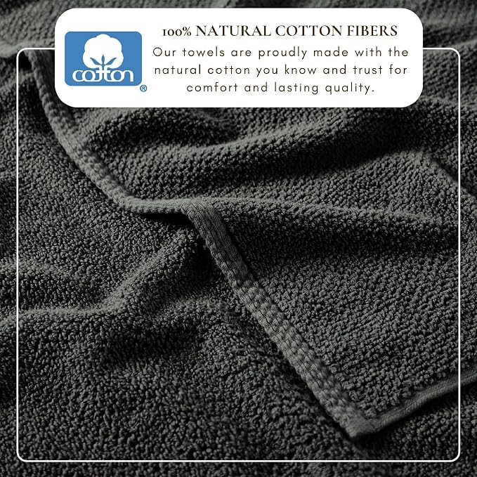 Great Bay Home 100% Cotton 6 Piece Bath Sheet Set - Image 3