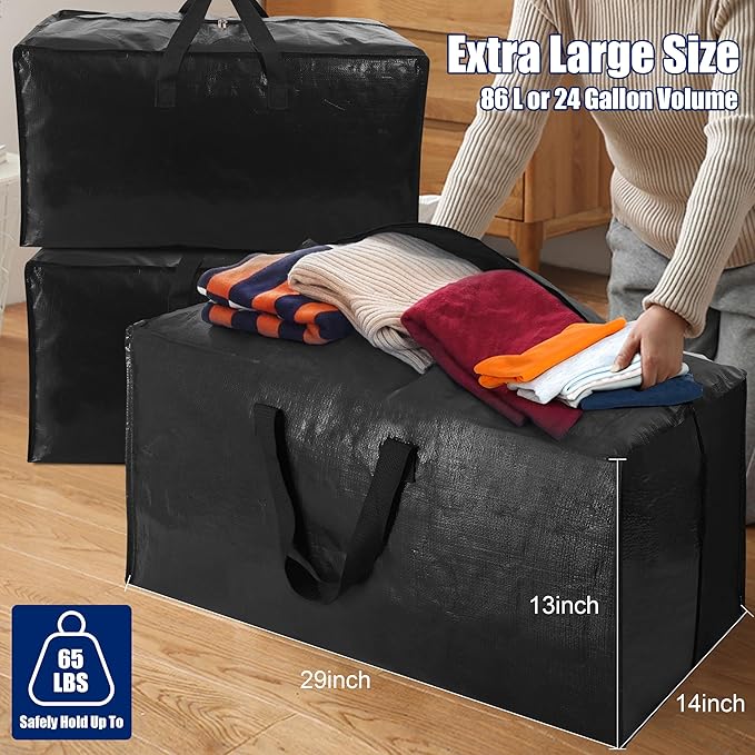Cosy Family 4 Pack Heavy Duty Extra Large Moving Bags - Image 6