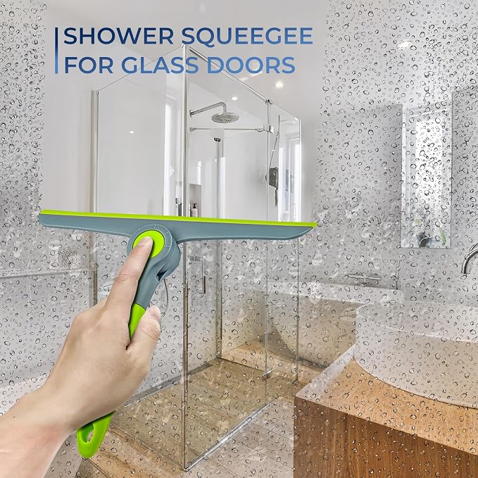 10" Heavy Duty Green, Handheld Squeegee - Image 4