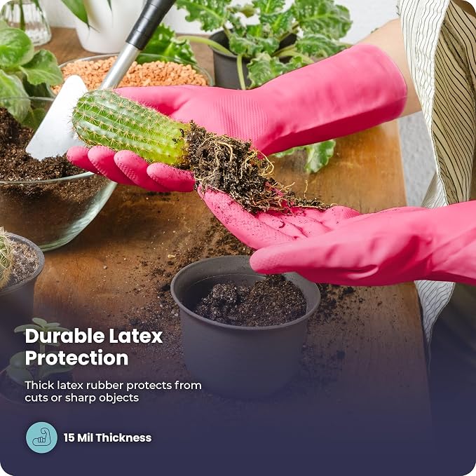 FMP Brands 3/6/12/60 Pairs Cleaning Gloves, Waterproof Rubber Gloves - Image 4