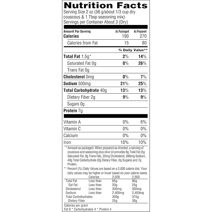 Near East Couscous Mix, Roasted Garlic & Olive Oil, 5.8 Oz, Pack of 12