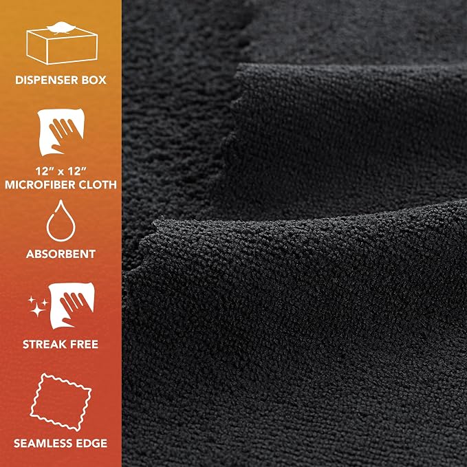 Arkwright Smart Rags Microfiber Cleaning Cloths Bulk, Case of 400, Lint Free - Image 2